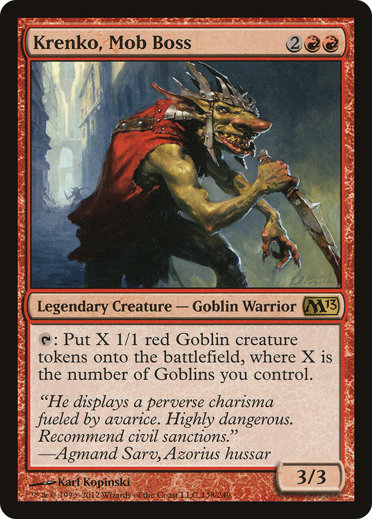 Krenko, Mob Boss [Magic 2013] Foil