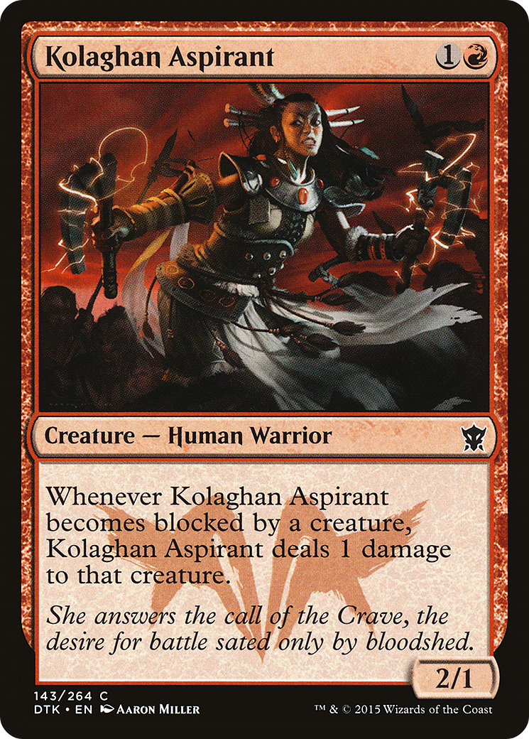 Kolaghan Aspirant [Dragons of Tarkir] Foil