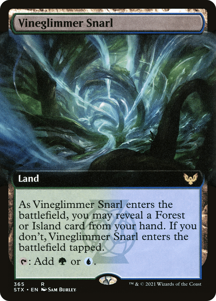 Vineglimmer Snarl (Extended Art) [Strixhaven: School of Mages] Foil