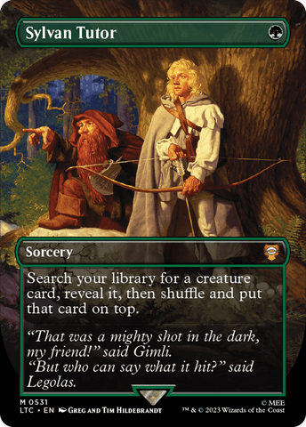Sylvan Tutor (Borderless) [The Lord of the Rings: Tales of Middle-Earth Commander]