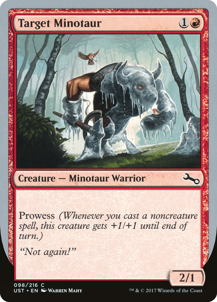 Target Minotaur (Ice Art) [Unstable] Foil
