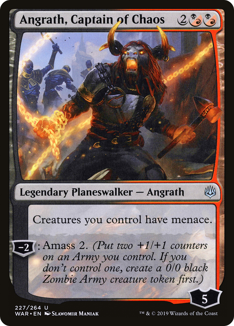 Angrath, Captain of Chaos [War of the Spark] Foil