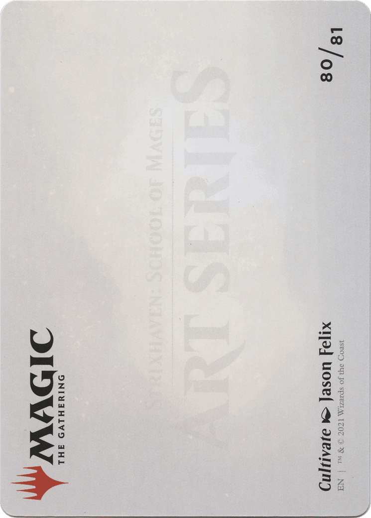 Cultivate // Cultivate (ASTX-080) - Strixhaven Art Series (Borderless) Foil
