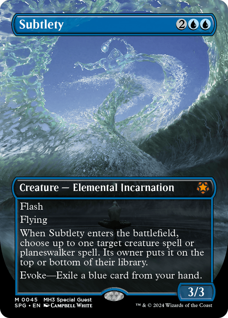 Subtlety (Borderless) [Modern Horizons 3 Special Guests] Foil