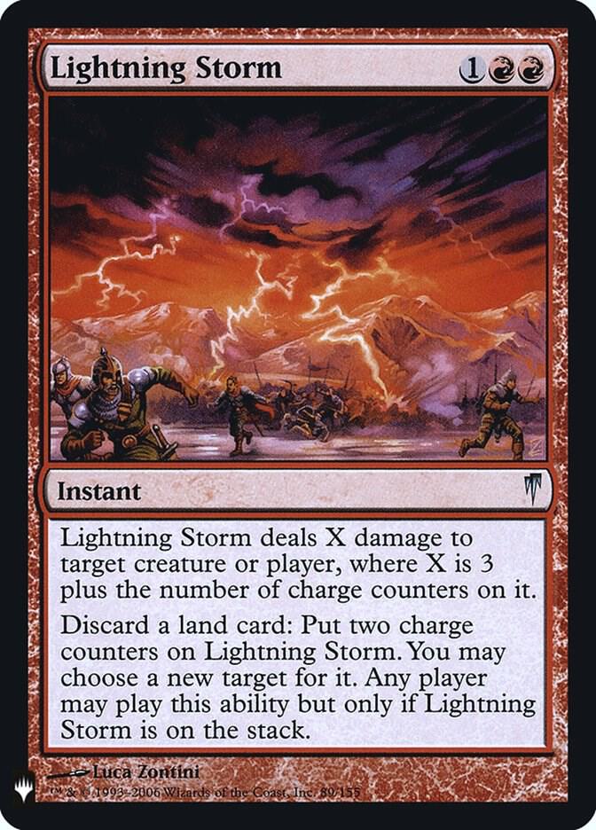 Lightning Storm CSP-89/5075 (The List Reprints)  - Foil