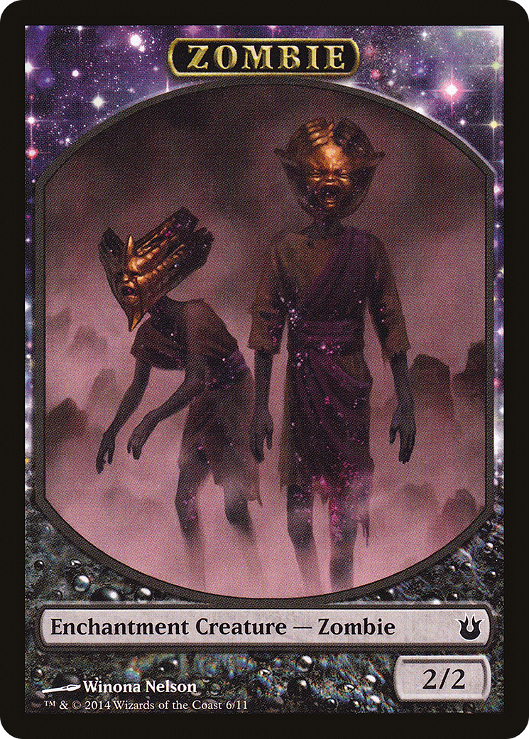 Zombie (TBNG-006) - Born of the Gods Tokens: (enchantment)