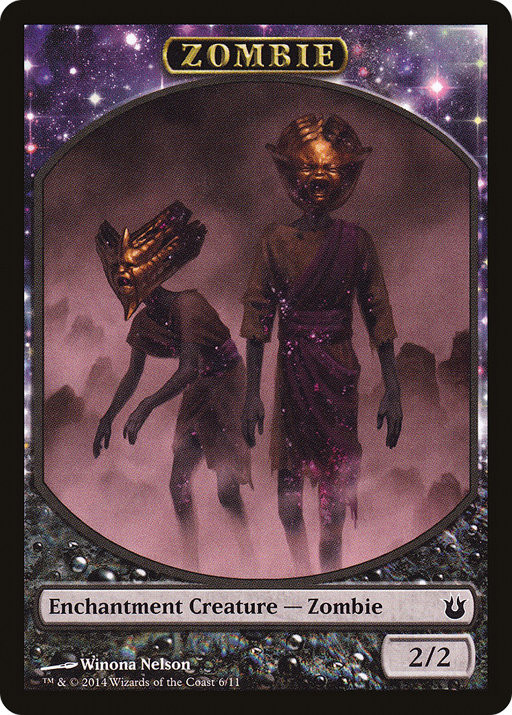 Zombie (TBNG-006) - Born of the Gods Tokens: (enchantment)