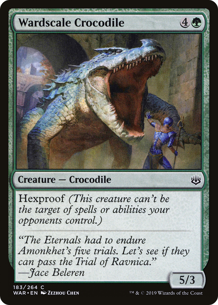 Wardscale Crocodile [War of the Spark] Foil