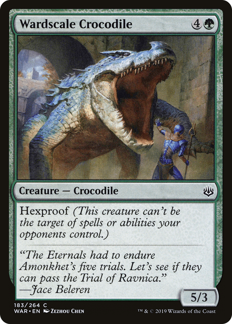 Wardscale Crocodile [War of the Spark] Foil