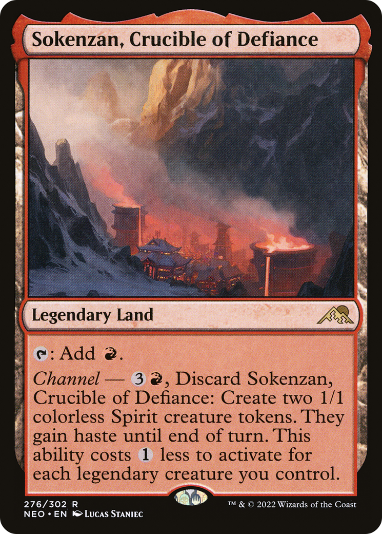 Sokenzan, Crucible of Defiance [Kamigawa: Neon Dynasty] Foil
