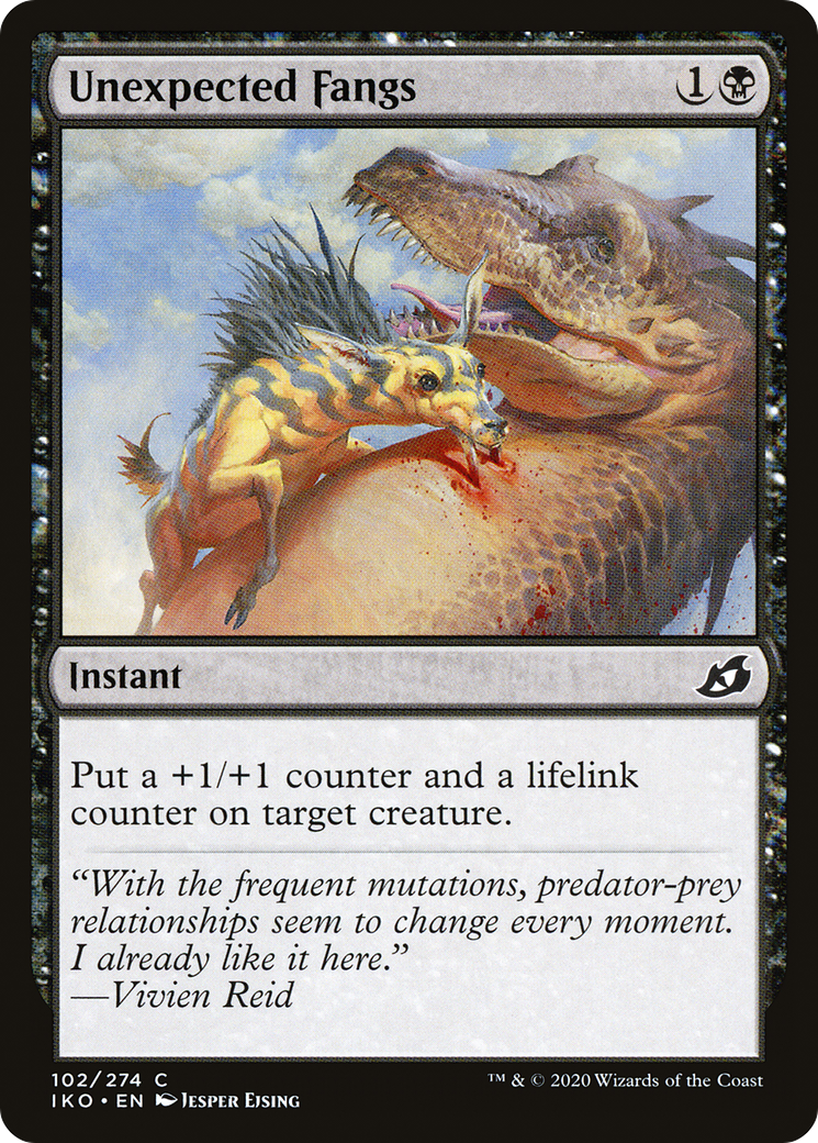 Unexpected Fangs [Ikoria: Lair of Behemoths] Foil