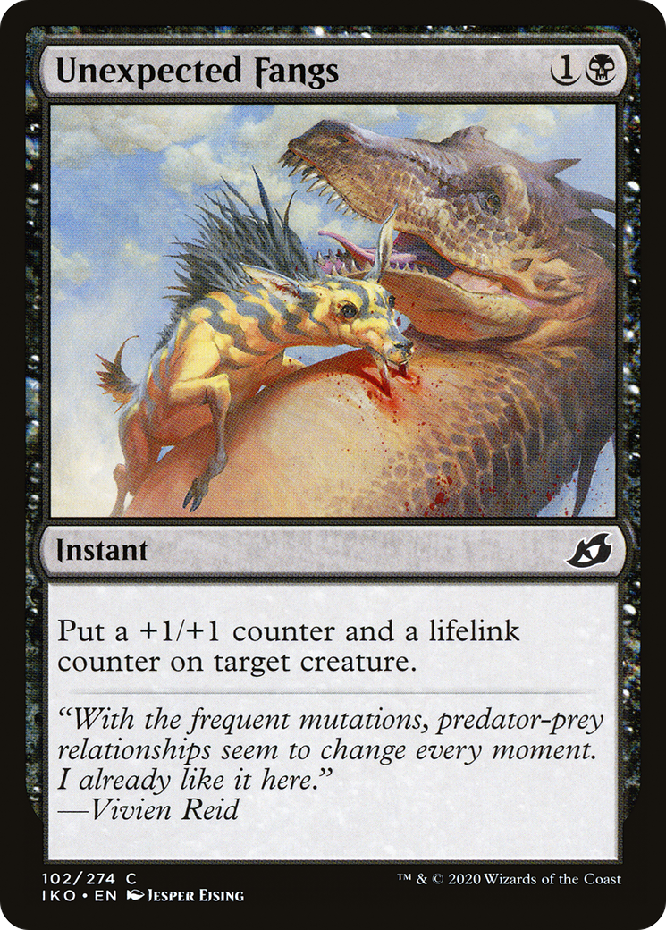 Unexpected Fangs [Ikoria: Lair of Behemoths] Foil