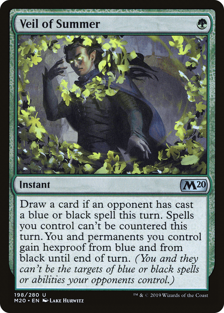 Veil of Summer [Core Set 2020] Foil