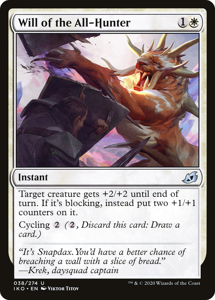 Will of the All-Hunter [Ikoria: Lair of Behemoths] Foil