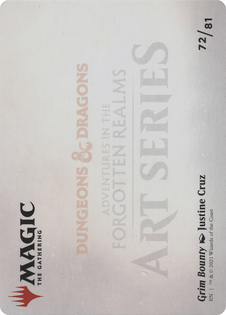 Grim Bounty // Grim Bounty (AAFR-072) - Adventures in the Forgotten Realms Art Series (Borderless)