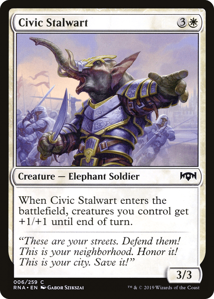 Civic Stalwart [Ravnica Allegiance] Foil