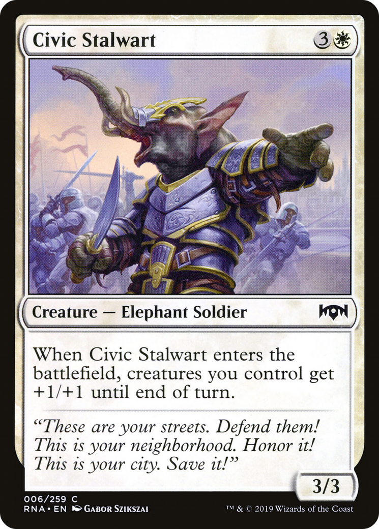 Civic Stalwart [Ravnica Allegiance] Foil