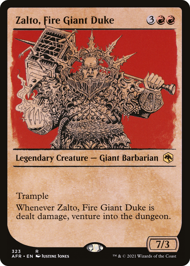 Zalto, Fire Giant Duke (Showcase) [Dungeons & Dragons: Adventures in the Forgotten Realms] Foil