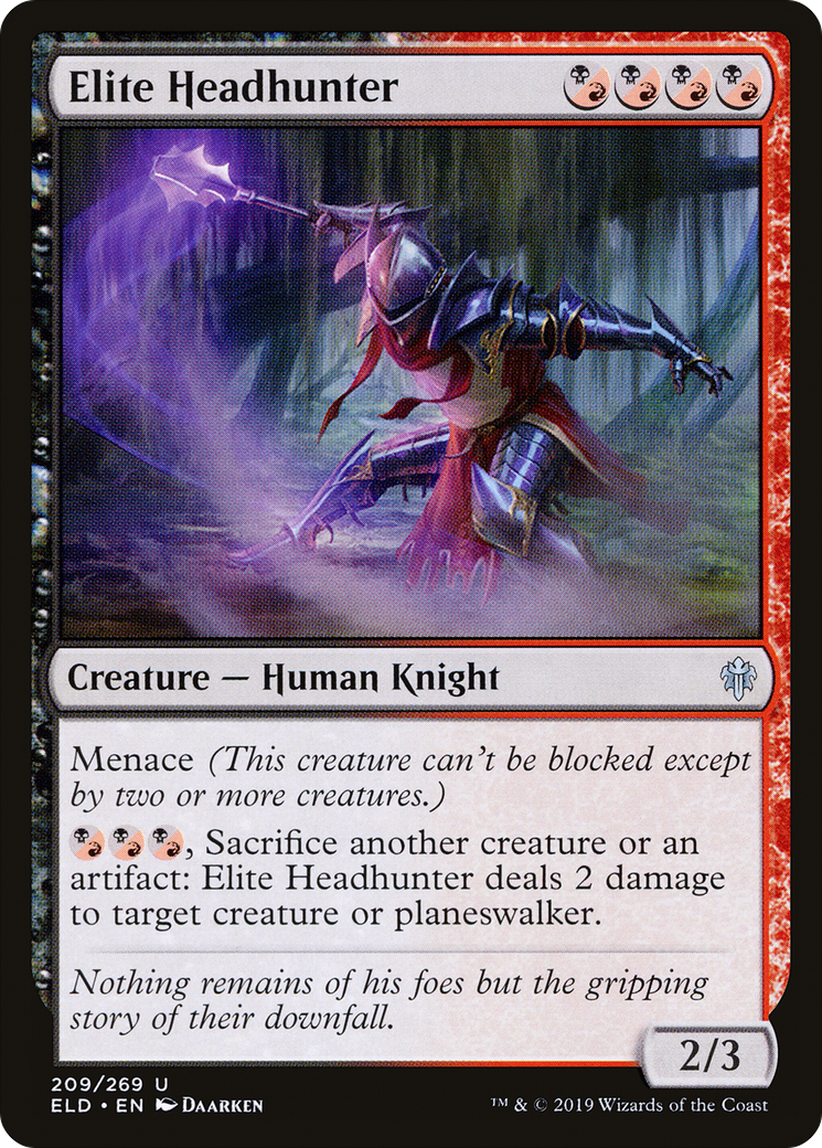 Elite Headhunter [Throne of Eldraine] Foil