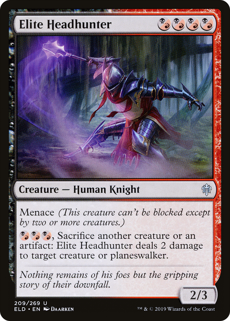 Elite Headhunter [Throne of Eldraine] Foil