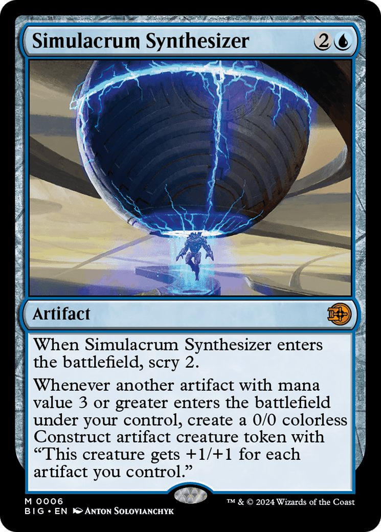Simulacrum Synthesizer [Outlaws of Thunder Junction: The Big Score] Foil