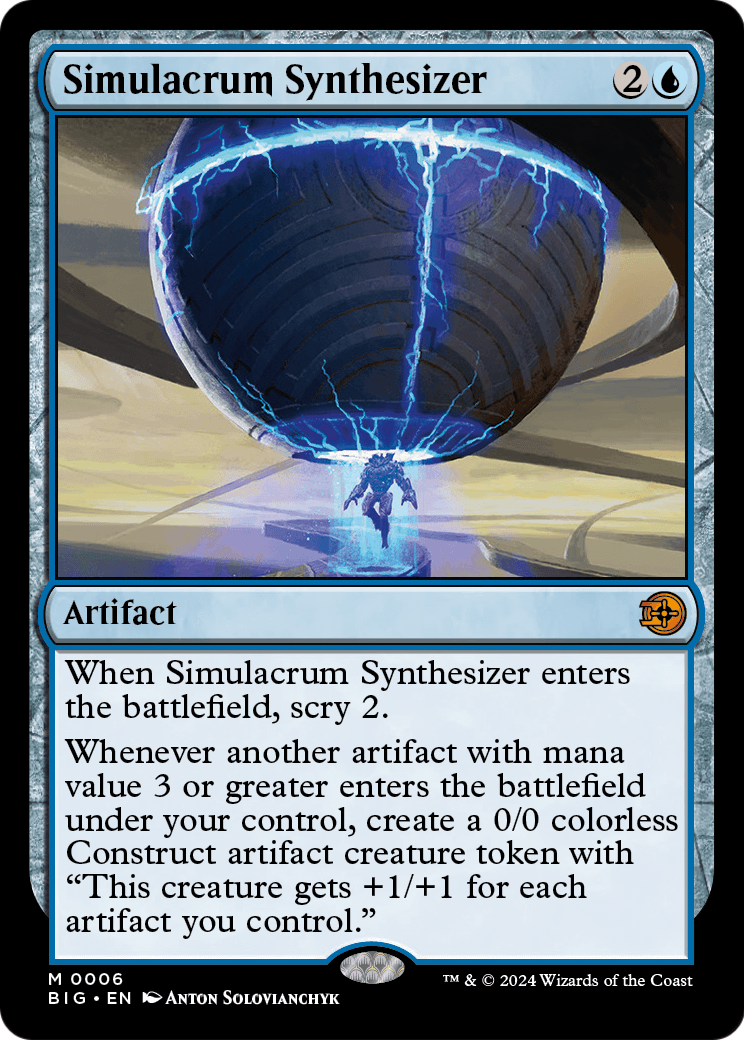 Simulacrum Synthesizer [Outlaws of Thunder Junction: The Big Score] Foil