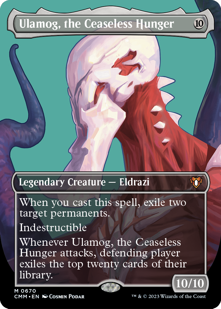 Ulamog, the Ceaseless Hunger (Borderless Profile) [Commander Masters] Foil