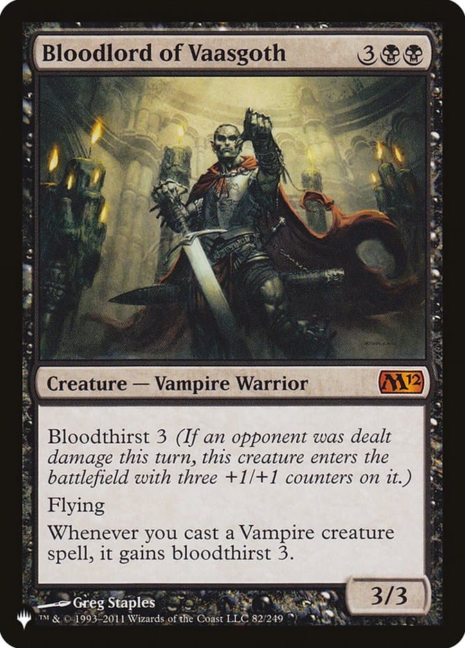 Bloodlord of Vaasgoth |  (M12-82) [The List]