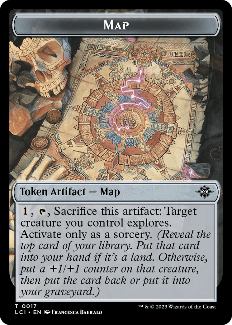 Map // Skeleton Pirate Double-Sided Token [The Lost Caverns of Ixalan Commander Tokens] Foil