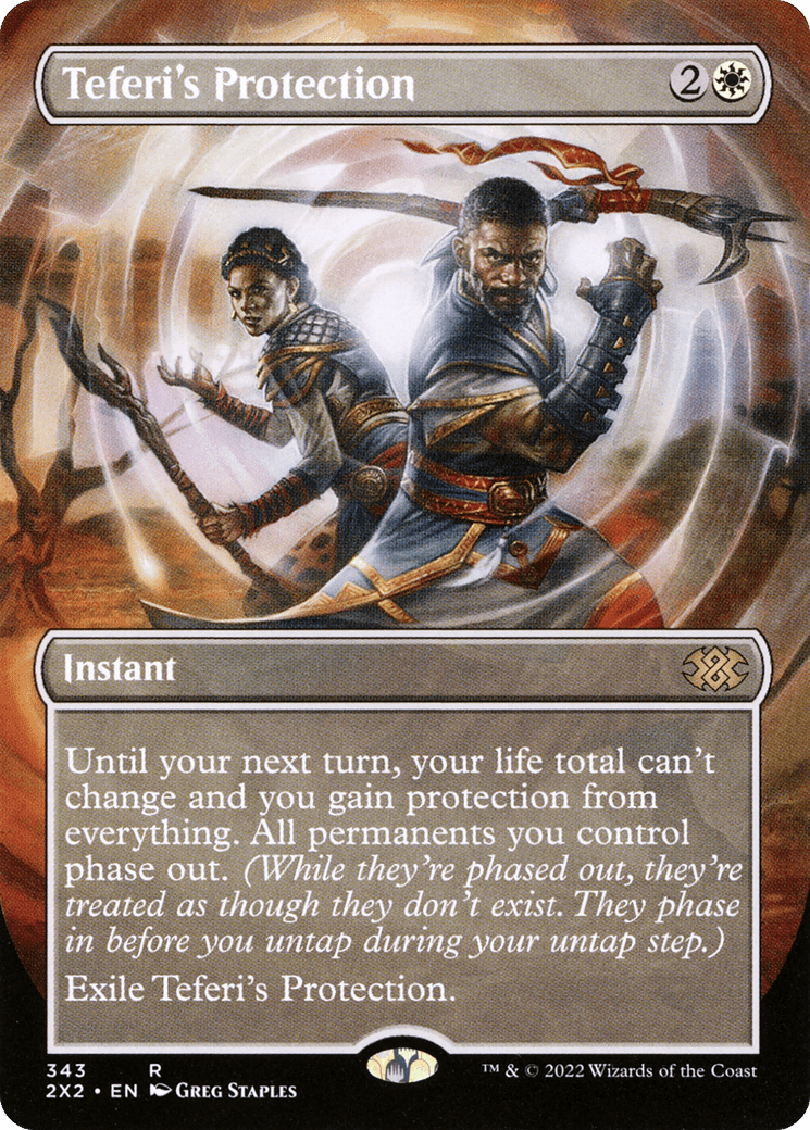Teferi's Protection (Borderless Alternate Art) [Double Masters 2022] Foil