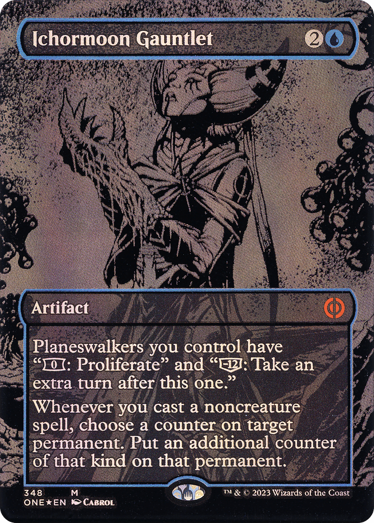 Ichormoon Gauntlet (Oil Slick Raised Foil) [Phyrexia: All Will Be One]