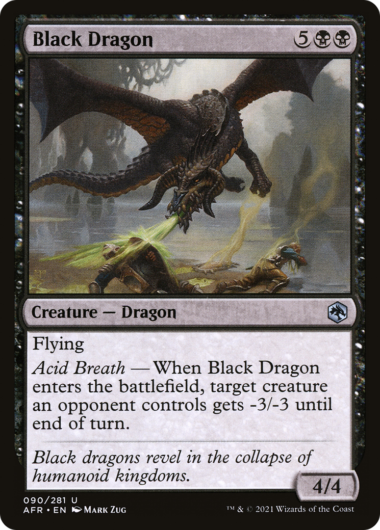 Black Dragon [Dungeons & Dragons: Adventures in the Forgotten Realms] Foil