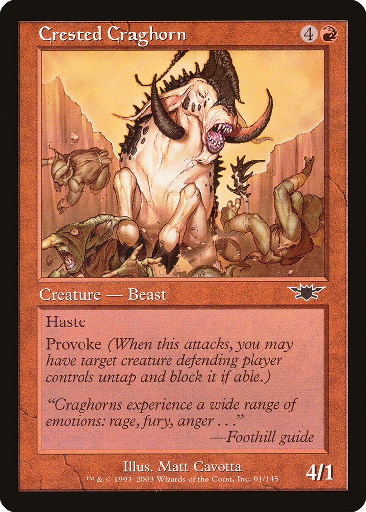 Crested Craghorn [Legions] Foil