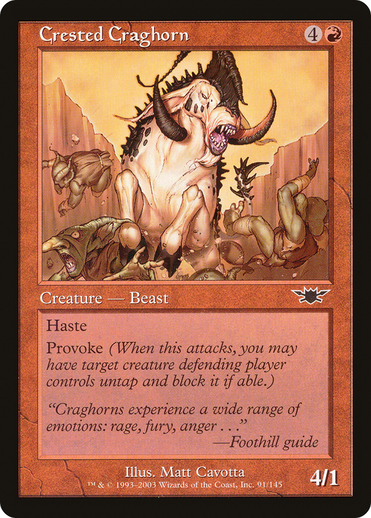 Crested Craghorn [Legions] Foil