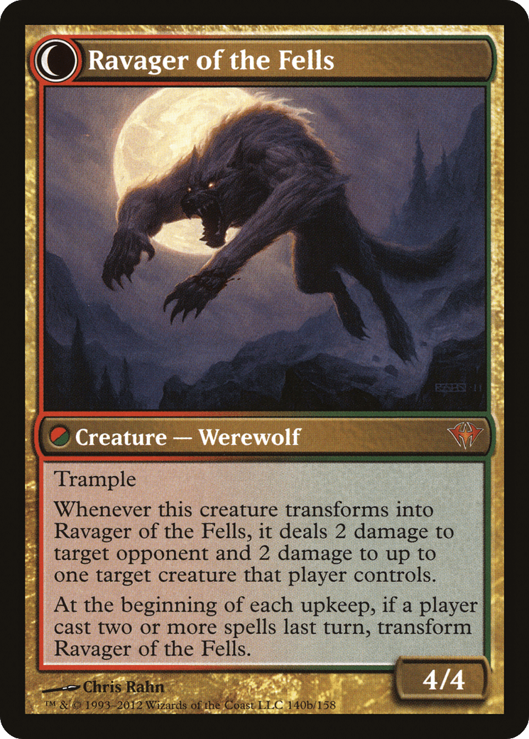Huntmaster of the Fells // Ravager of the Fells (DKA-140) - Dark Ascension: (Double Faced Transform) Foil