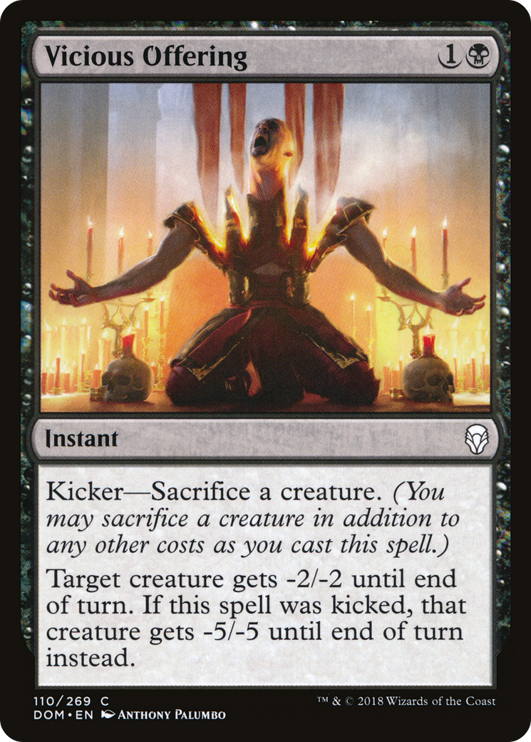 Vicious Offering [Dominaria] Foil