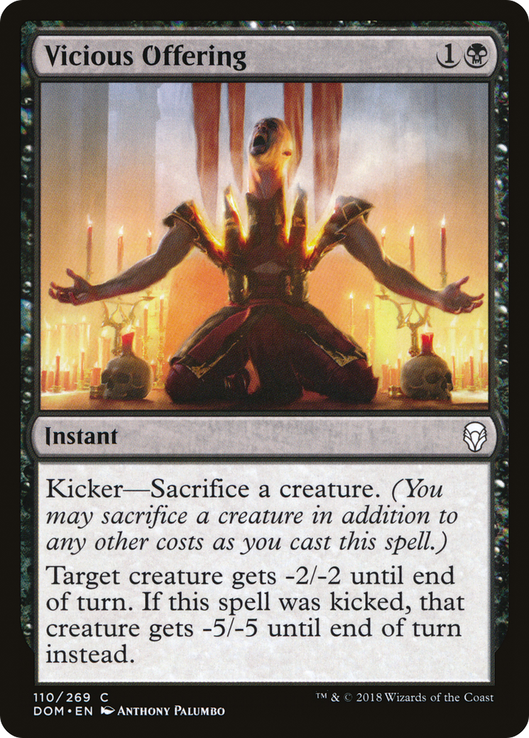 Vicious Offering [Dominaria] Foil