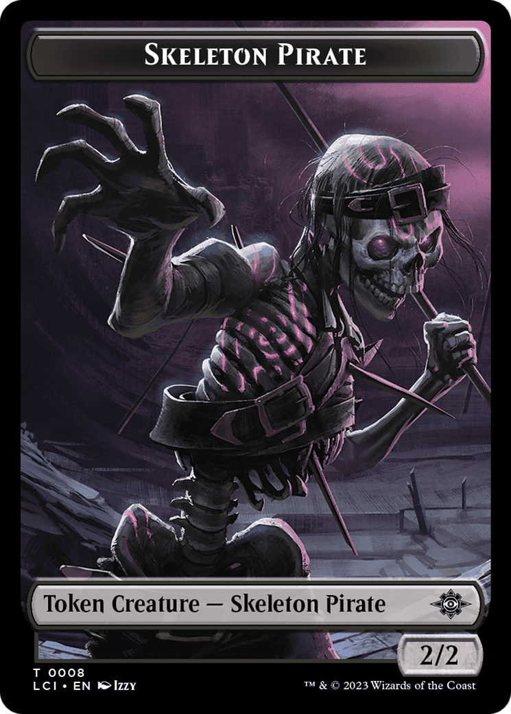 Copy // Skeleton Pirate Double-Sided Token [The Lost Caverns of Ixalan Commander Tokens]