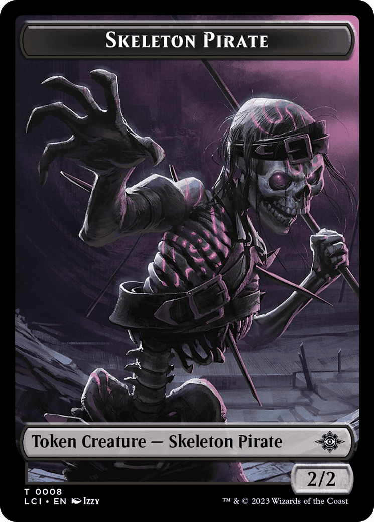 Map // Skeleton Pirate Double-Sided Token [The Lost Caverns of Ixalan Commander Tokens] Foil