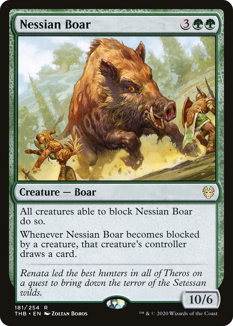 Nessian Boar [Theros Beyond Death] Foil