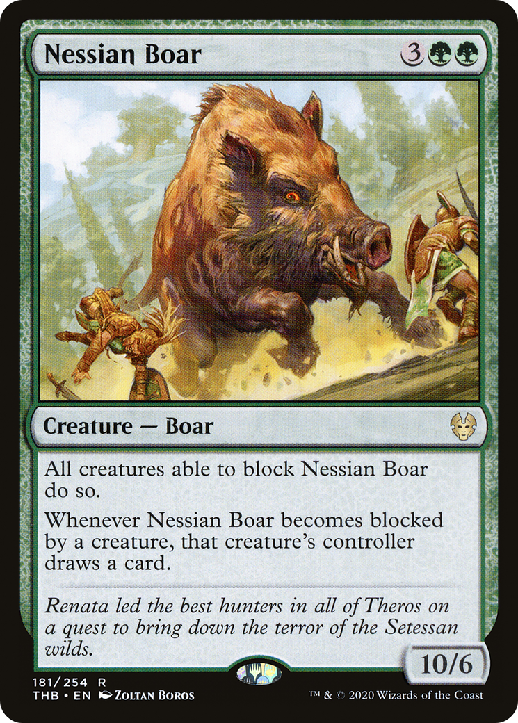 Nessian Boar [Theros Beyond Death] Foil