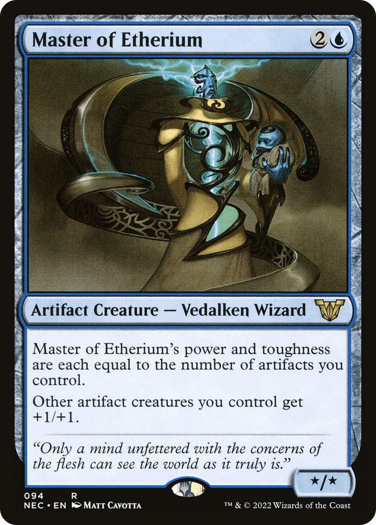 Master of Etherium (NEC-094) - Neon Dynasty Commander
