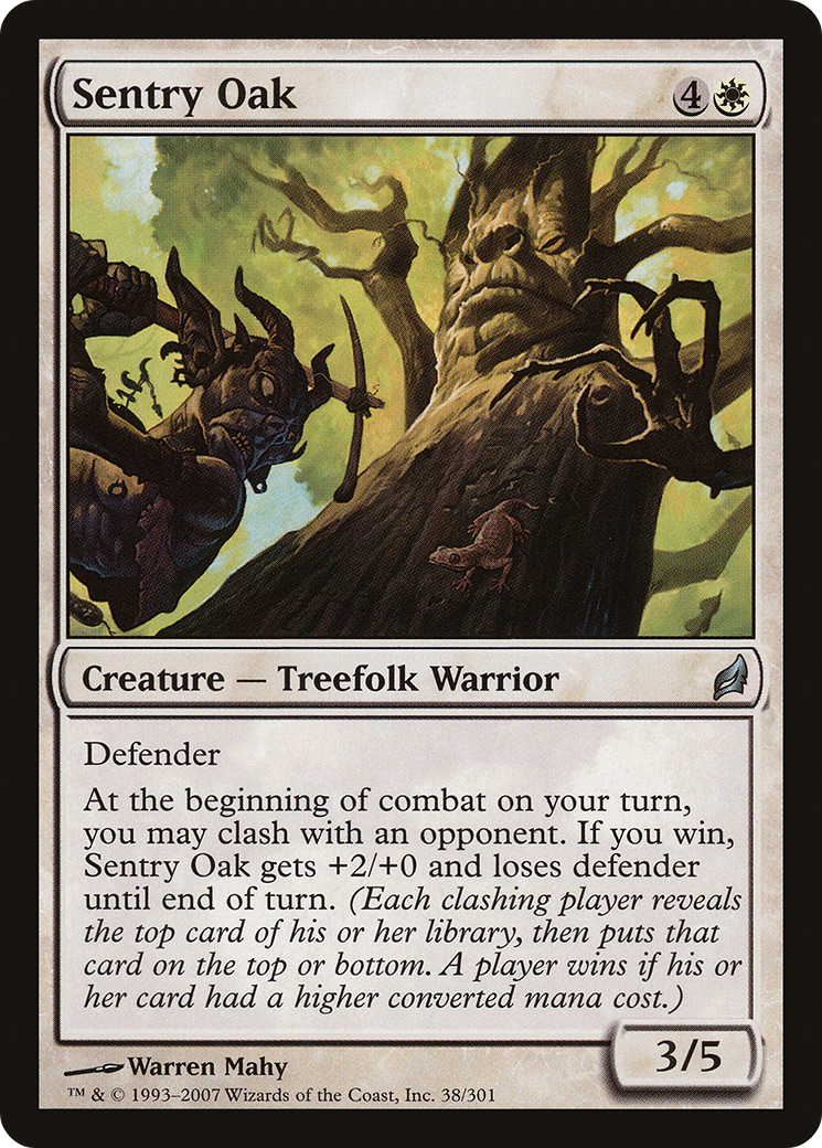 Sentry Oak [Lorwyn] Foil