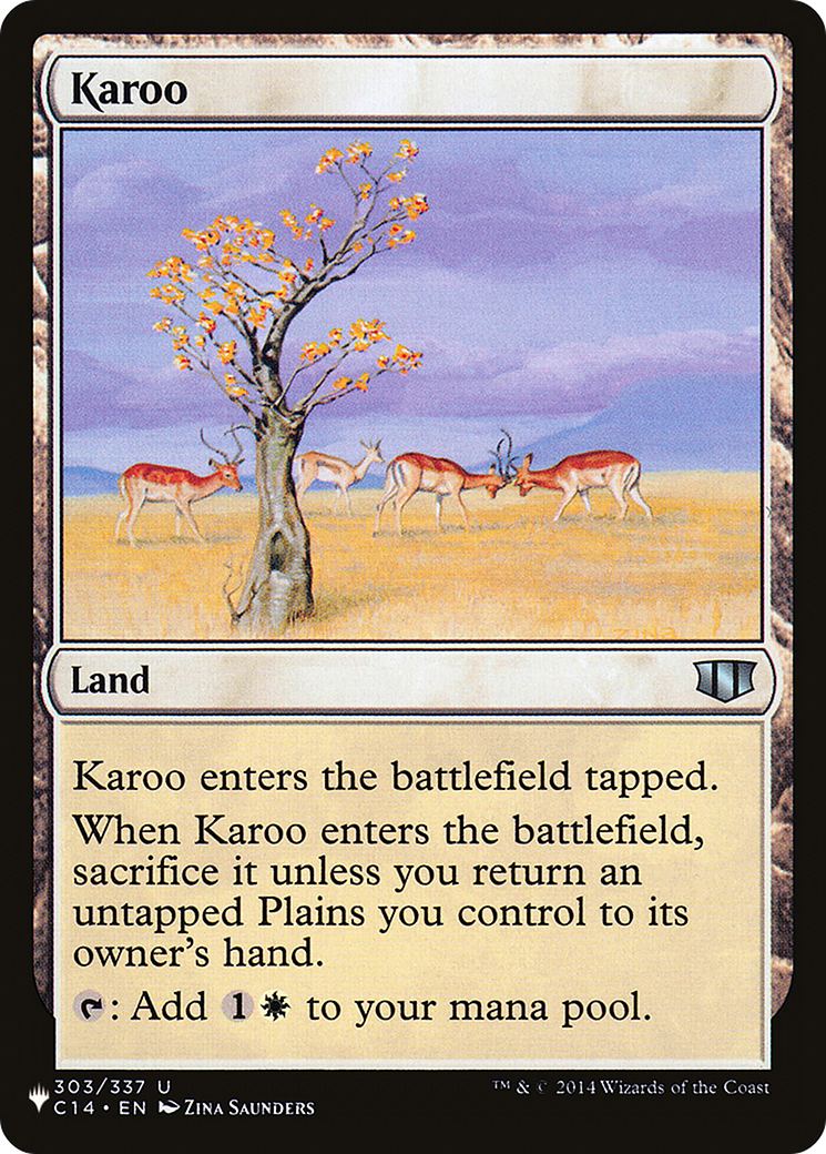 Karoo |  (C14-303) [The List]