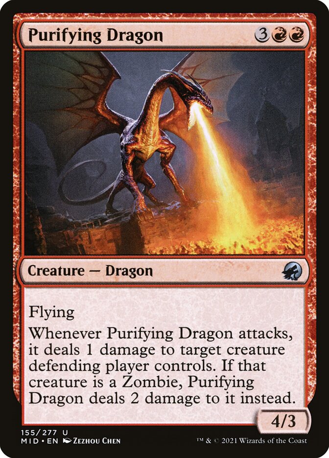 Purifying Dragon 155/277 (Innistrad: Midnight Hunt) 