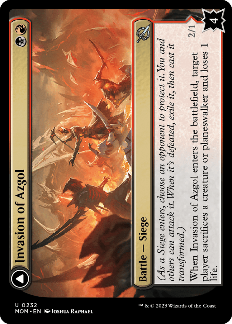 Invasion of Azgol // Ashen Reaper [March of the Machine] Foil