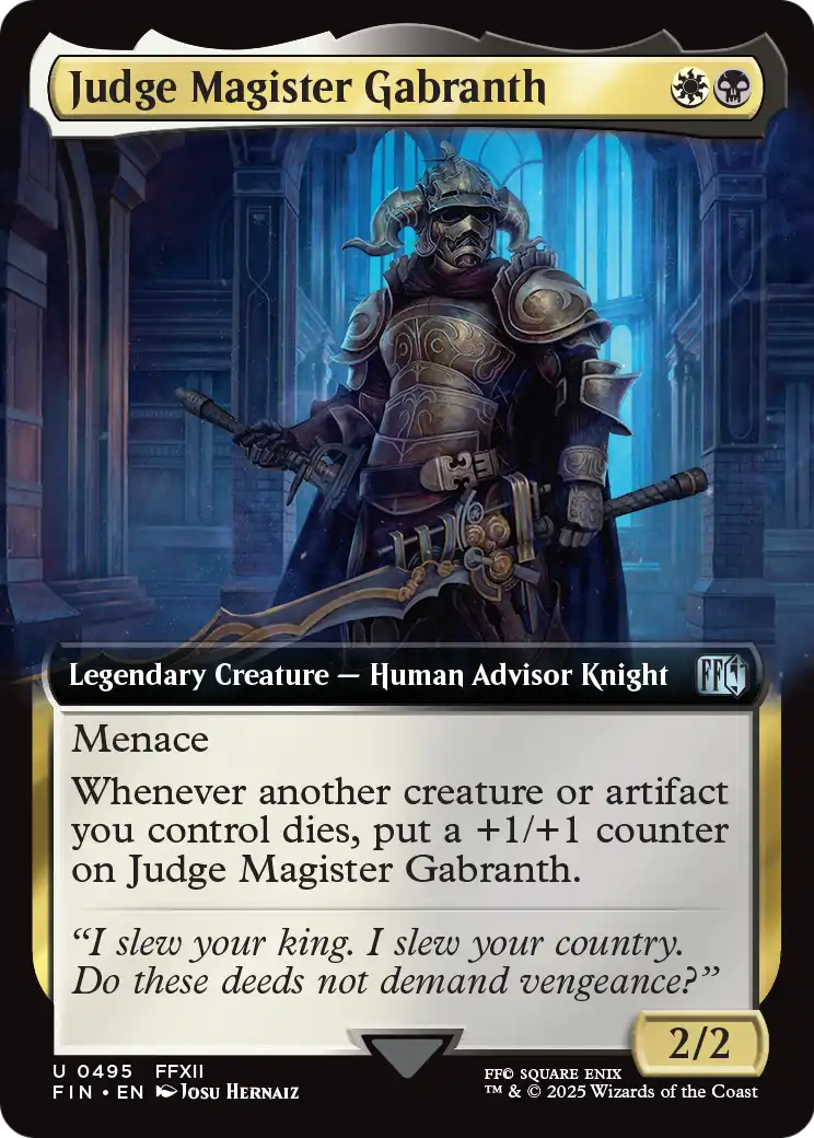 Judge Magister Gabranth (Extended Art) (495) [FINAL FANTASY]