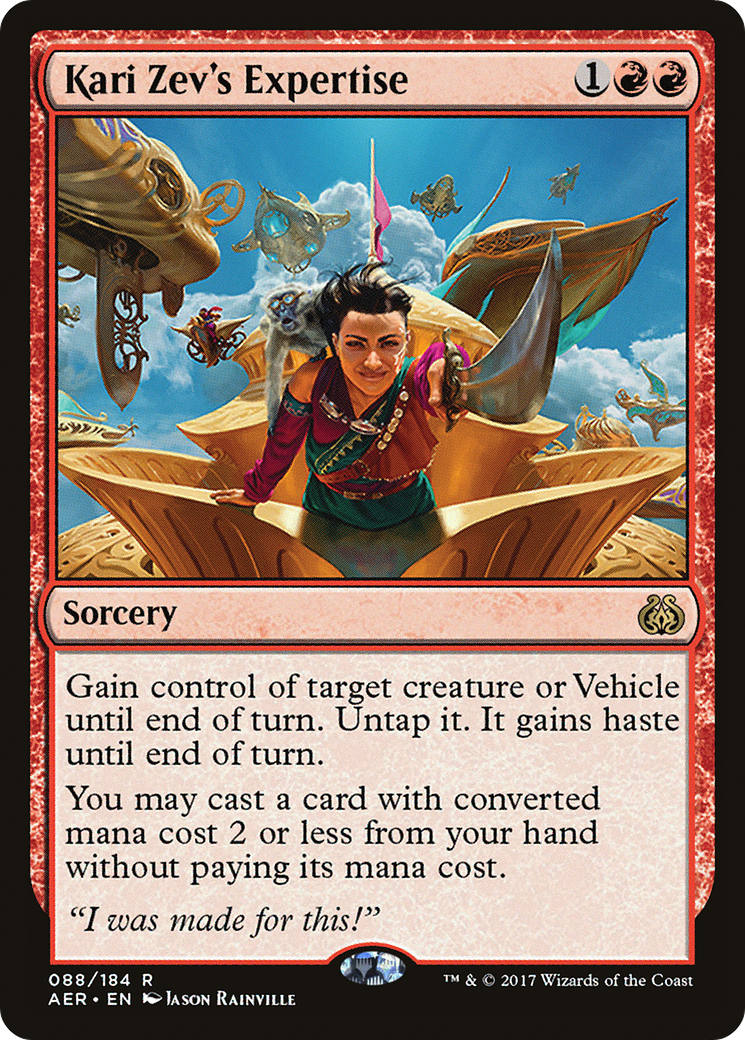 Kari Zev's Expertise [Aether Revolt] Foil