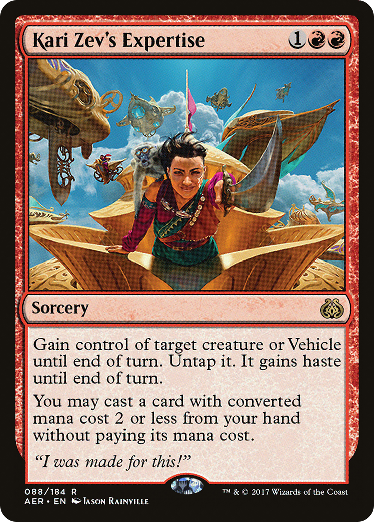 Kari Zev's Expertise [Aether Revolt] Foil