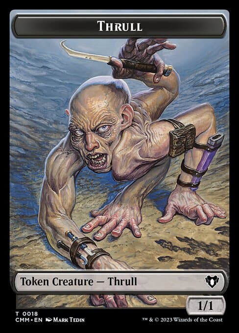 Eldrazi Scion // Thrull Double-Sided Token [Commander Masters Tokens] Foil